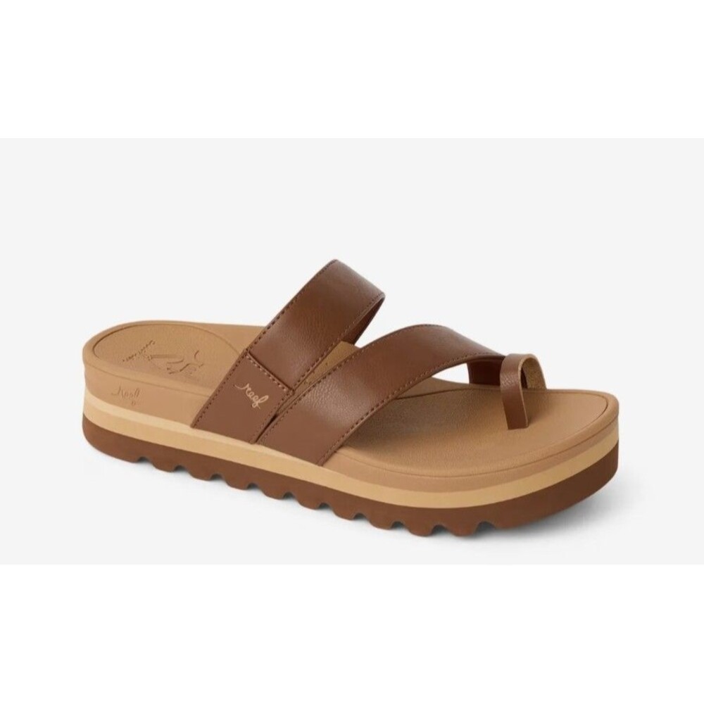 REEF Horizon Hi Strappy Platform Sandals Women's Size 9 Brown New